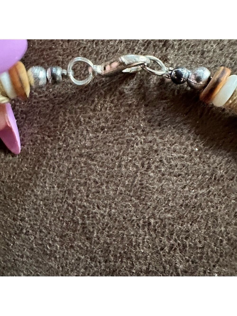 Brown & White Pucca Shell Necklace - Picture 8 of 9